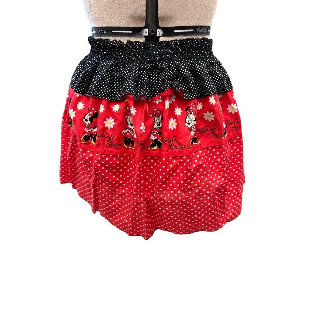 Vintage Hand Sewn Disney Minnie Mouse Polka Dot  Skirt One Size